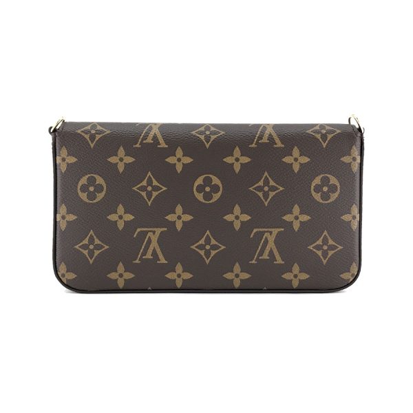 m61276 02 Louis Vuitton Pochette Felice Monogram Fuchsia Wallet