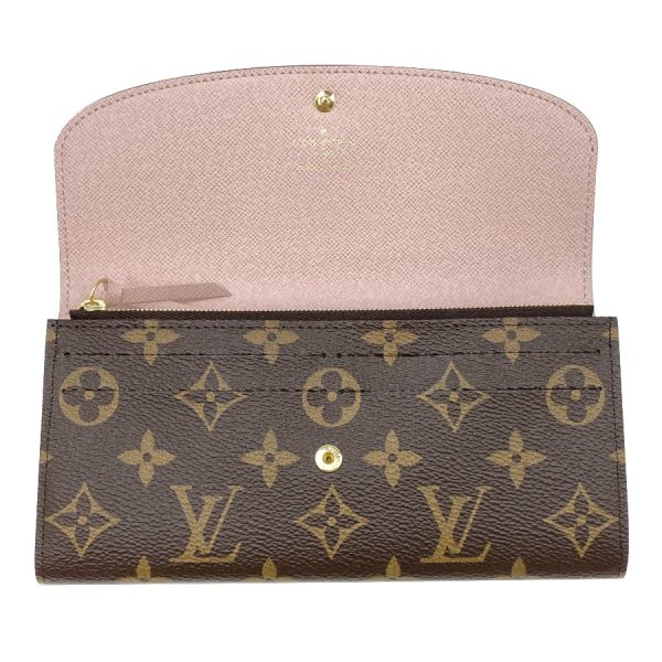 m61289 04 Louis Vuitton Portefeuille Emily Monogram Rose Wallet