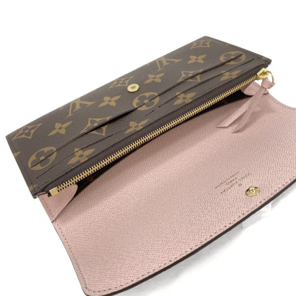 m61289 05 Louis Vuitton Portefeuille Emily Monogram Rose Wallet