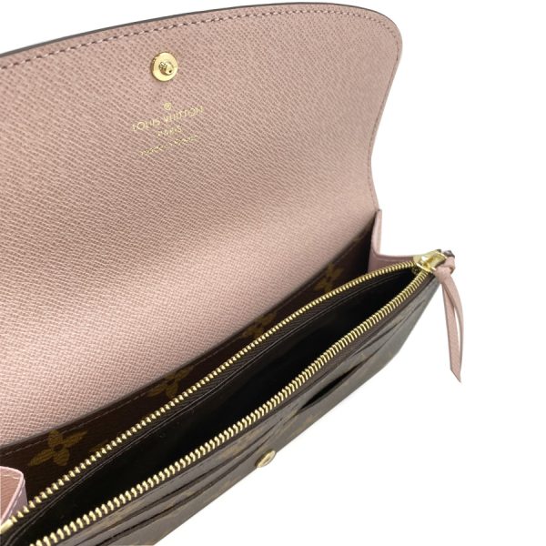 m61289 06 Louis Vuitton Portefeuille Emily Monogram Rose Wallet