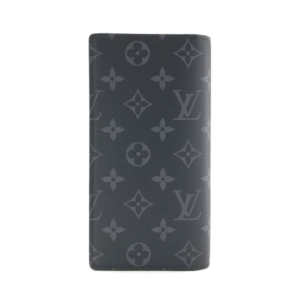 m61697 02 Louis Vuitton Portefeuil Brazza Monogram Eclipse Wallet