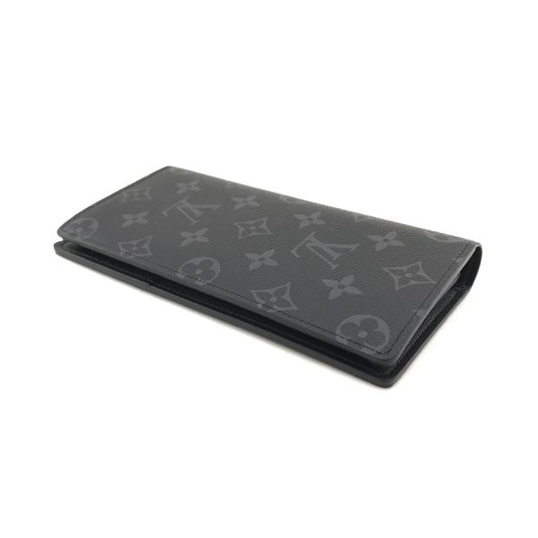 m61697 03 Louis Vuitton Portefeuil Brazza Monogram Eclipse Wallet