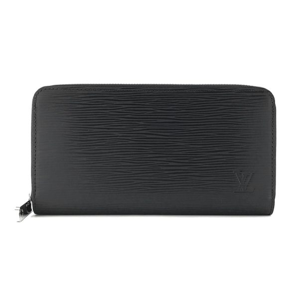 m61857 01 Louis Vuitton Zippy Wallet Epi Noir Wallet