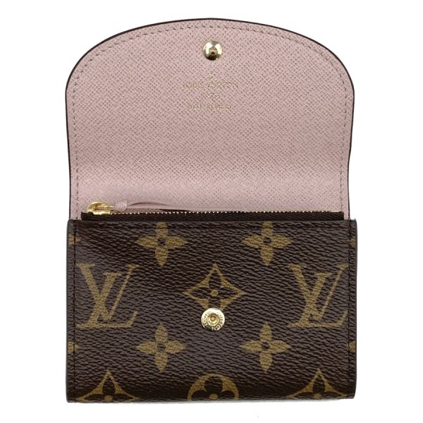 m62361 003 Louis Vuitton Portomone Rosali Monogram Rose Coin Case