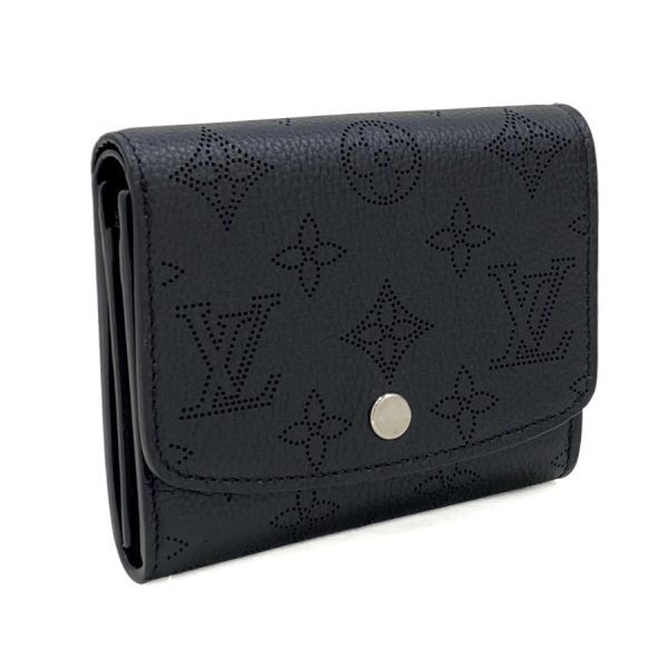 m62540 01 Louis Vuitton Portefeuille Iris Monogram Mahina Noir Wallet