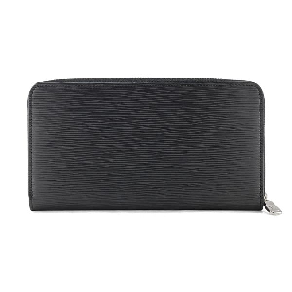 m62643 02 Louis Vuitton Zippy Organizer Epi Noir Wallet