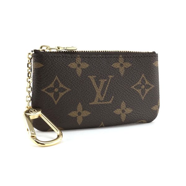 m62650 01 Louis Vuitton Monogram Key Case Key Holder Pochette Cle Brown Gold