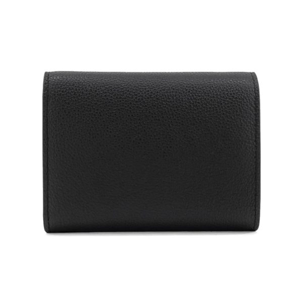 m62947 02 Louis Vuitton Portefeuille My Lock Me Compact Leather Black Wallet