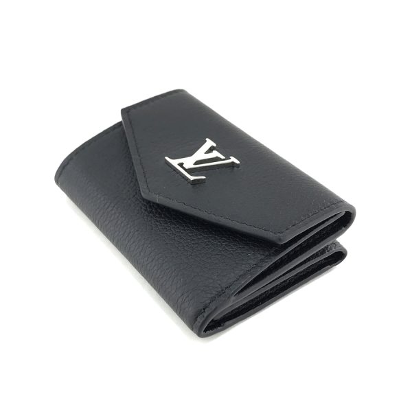 m63921 03 Louis Vuitton Portefeuille Lock Mini Noir Black Wallet