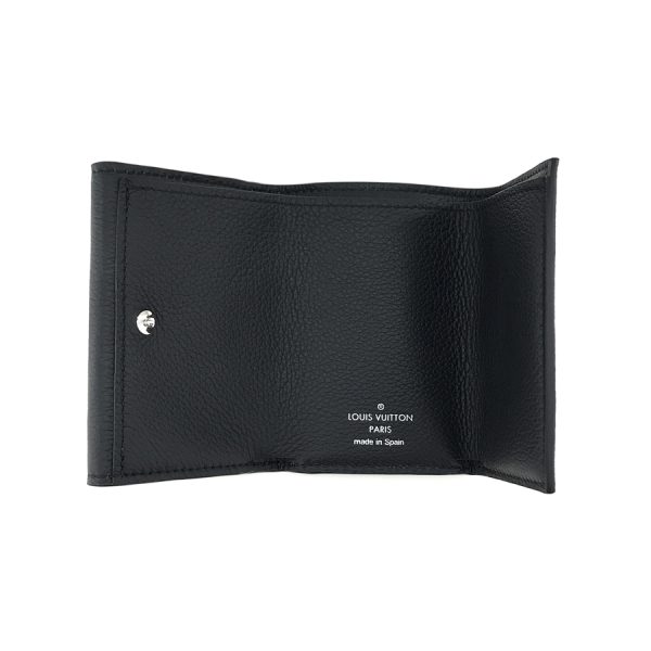 m63921 04 Louis Vuitton Portefeuille Lock Mini Noir Black Wallet