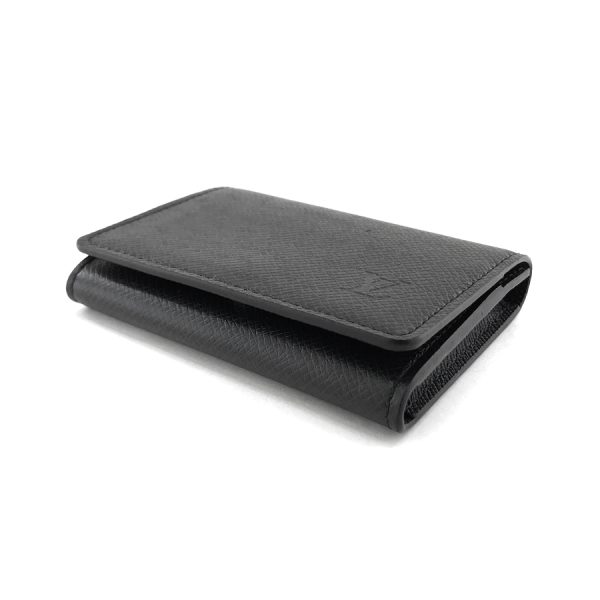 m64595 03 Louis Vuitton Carte de Visite Taiga Noir Card Case