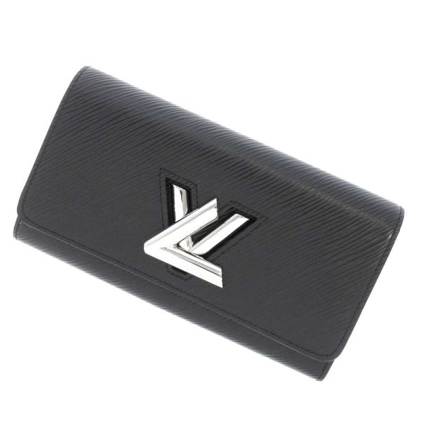 m68309 01 LOUIS VUITTON Portefeuille Twist Long Wallet Black