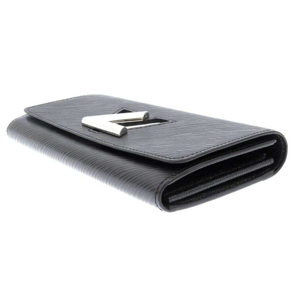 m68309 02 LOUIS VUITTON Portefeuille Twist Long Wallet Black