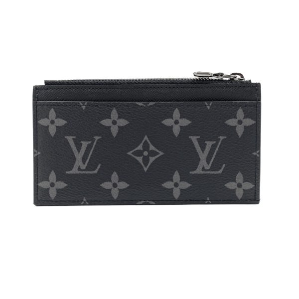 m69533 02 Louis Vuitton Coin Card Holder Monogram Eclipse Coin Case