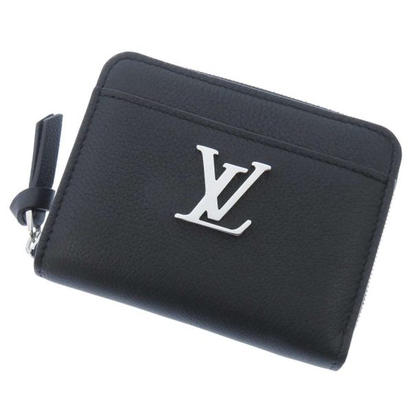 m80099 01 Louis Vuitton Round Zipper Coin Purse Wallet Noir