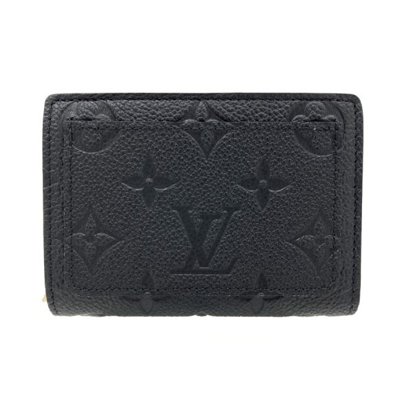 m80151 02 Louis Vuitton Portefeuille Claire Grain Calf Leather Noir Black Wallet