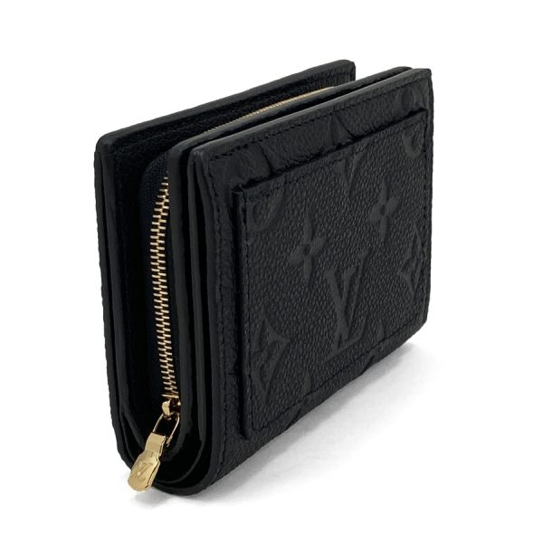 m80151 05 Louis Vuitton Portefeuille Claire Grain Calf Leather Noir Black Wallet