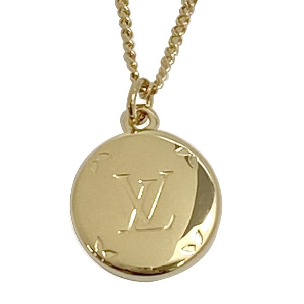 m80189 05 Louis Vuitton Monogram Ring Necklace Gold