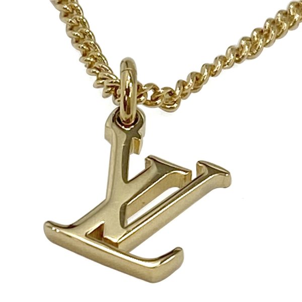 m80189 06 Louis Vuitton Monogram Ring Necklace Gold