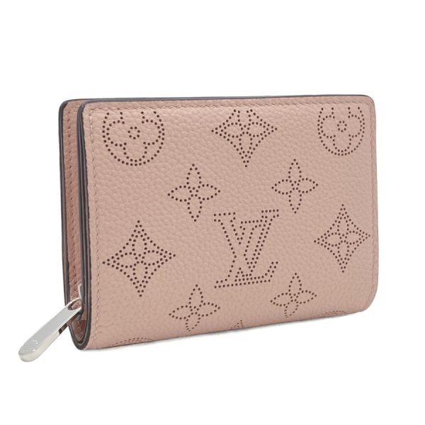 m80623 01 Louis Vuitton Portefeuille Claire Monogram Mahina Leather Magnolia Wallet