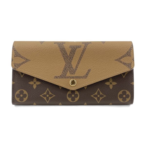 m80726 01 Louis Vuitton Portefeuil Sarah Monogram Giant Reverse Wallet