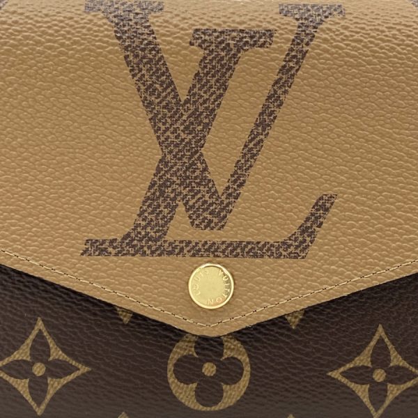 m80726 03 Louis Vuitton Portefeuil Sarah Monogram Giant Reverse Wallet