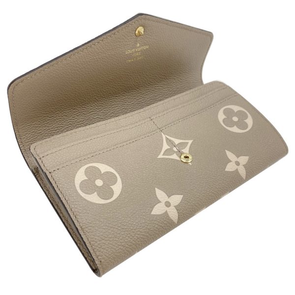 m81049 04 Louis Vuitton Monogram Empreinte Wallet Long Bifold Beige