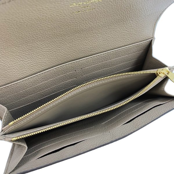 m81049 06 Louis Vuitton Monogram Empreinte Wallet Long Bifold Beige