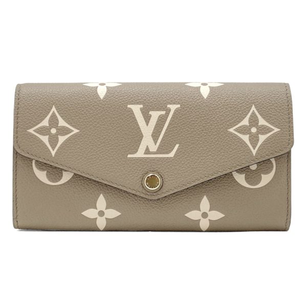 m81049 10 Louis Vuitton Monogram Empreinte Wallet Long Bifold Beige