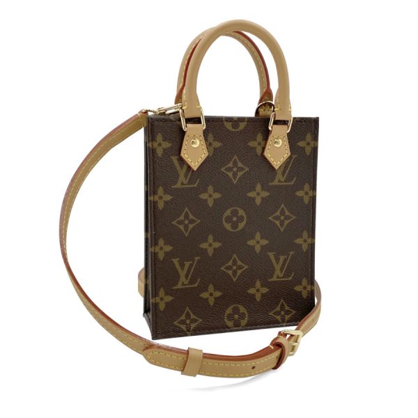 m81295 01 Louis Vuitton Monogram Handbag Petite Sac Plat