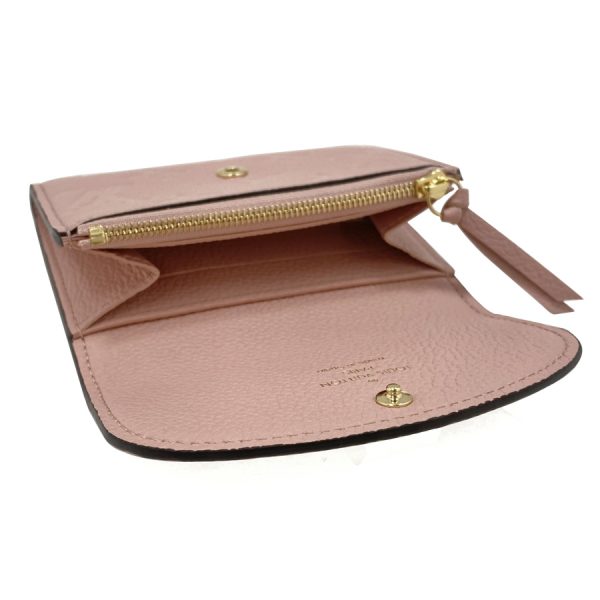 m81520 04 Louis Vuitton Monogram Empreinte Wallet Tri Fold Pink Gold