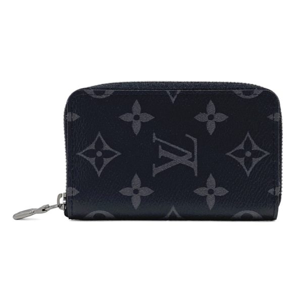 m81662 10 Louis Vuitton Monogram Wallet Coin Purse Compact Card Case Vertical Leather Black