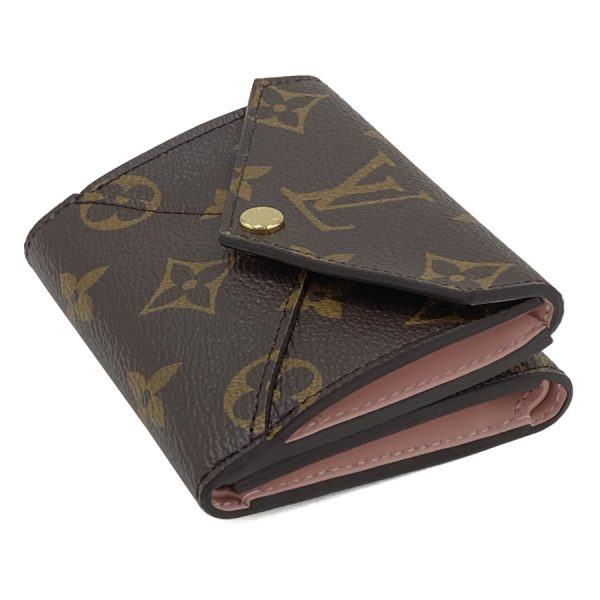 m81665 03 Louis Vuitton Monogram Wallet Tri Fold Compact Mini Pink Gold