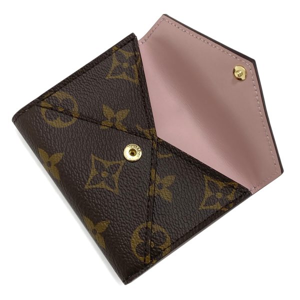 m81665 06 Louis Vuitton Monogram Wallet Tri Fold Compact Mini Pink Gold