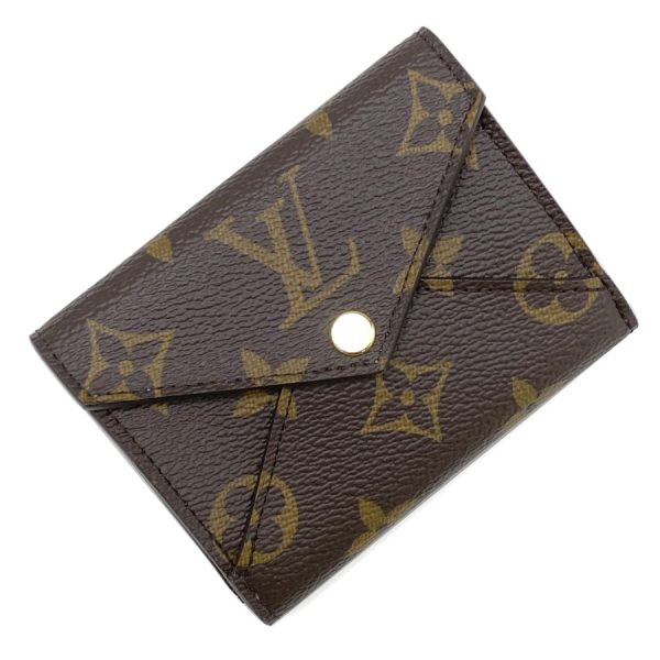 m81665 08 Louis Vuitton Monogram Wallet Tri Fold Compact Mini Pink Gold