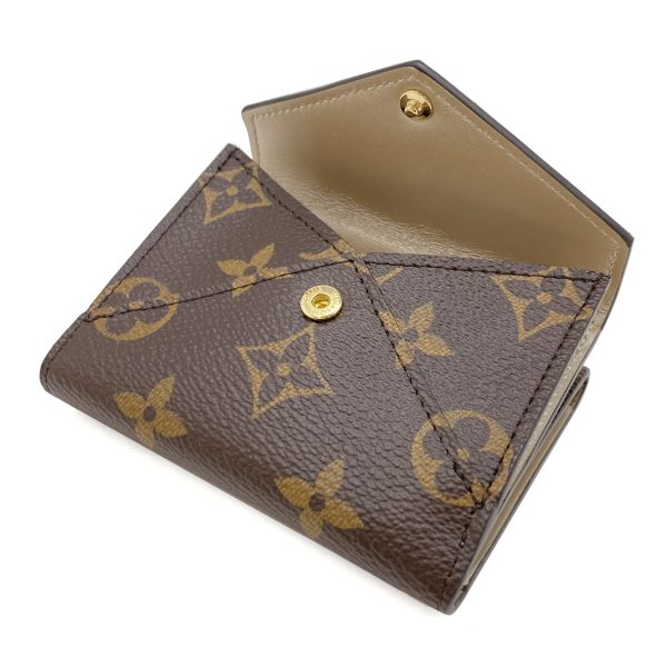 m81667 06 Louis Vuitton Monogram Shimmer Wallet Tri Fold Compact Mini Champagne Gold