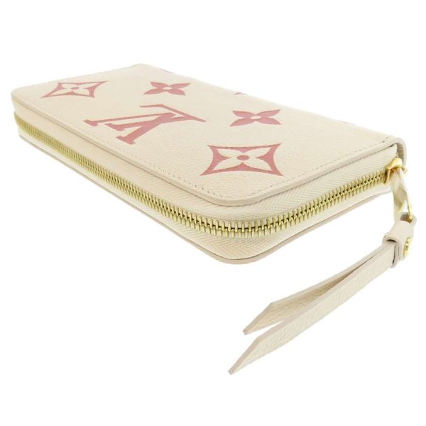 m81914 02 Louis Vuitton Round Zipper Long Wallet Cream