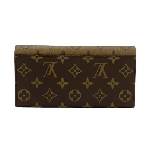 m82157 03 Louis Vuitton Monogram Canvas Wallet Bifold Long Brown