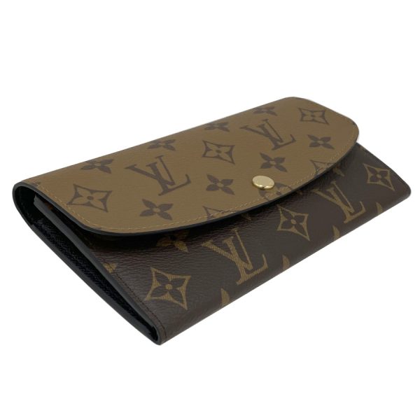 m82157 04 Louis Vuitton Monogram Canvas Wallet Bifold Long Brown