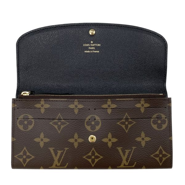 m82157 05 Louis Vuitton Monogram Canvas Wallet Bifold Long Brown