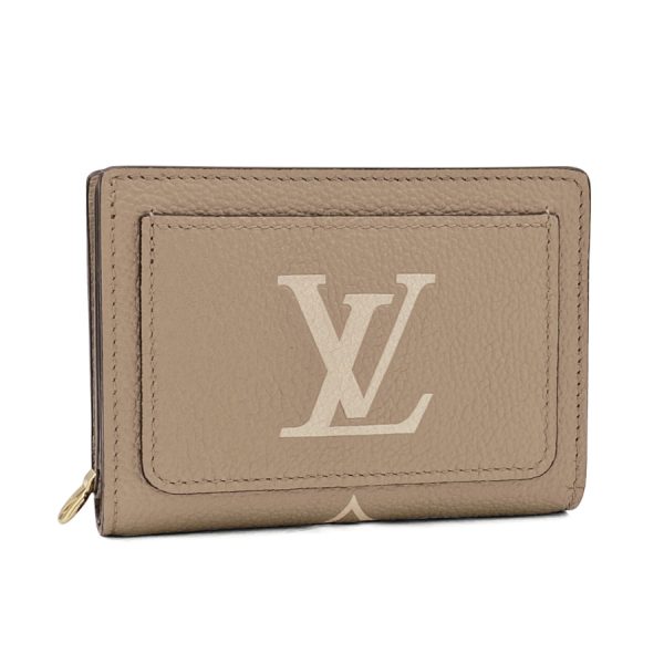 m82370 01 Louis Vuitton Monogram Empreinte Wallet Bifold Beige Greige