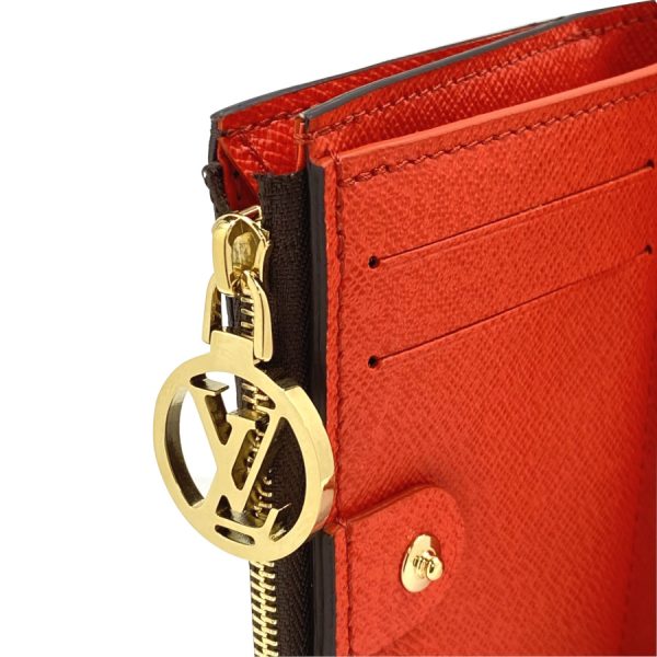 m82381 07 Louis Vuitton Wallet Compact Folding Tonic Orange Gold