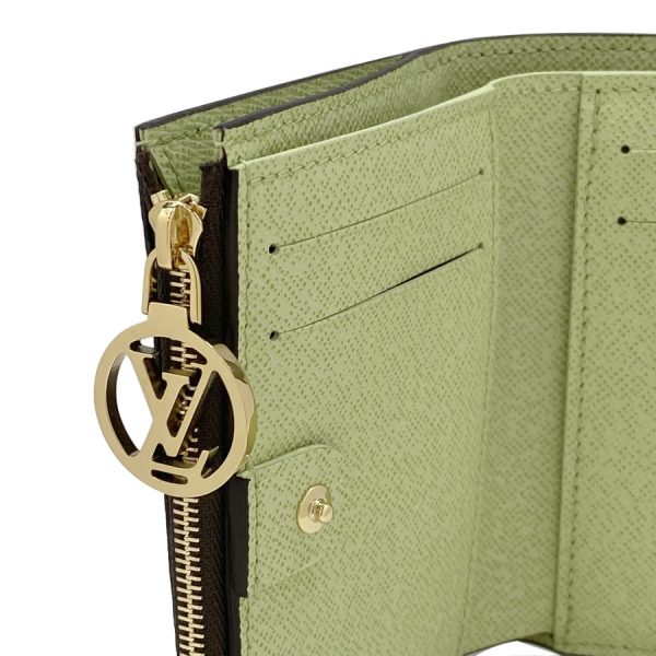 m82382 07 Louis Vuitton Wallet Compact Folding Vert Green Gold