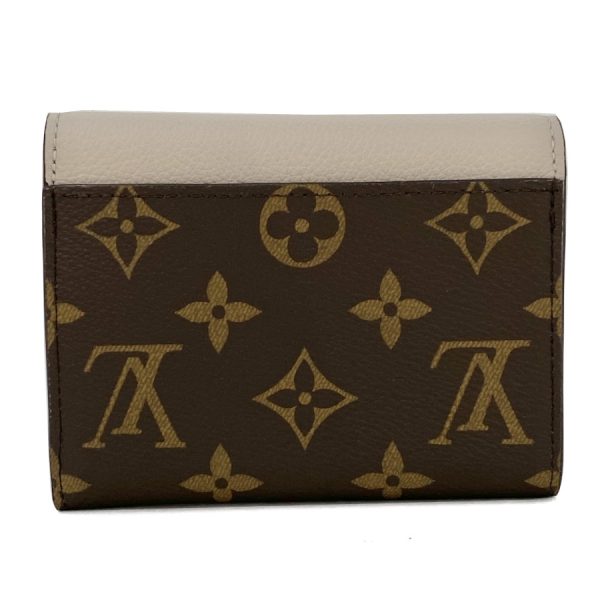 m82398 03 Louis Vuitton Monogram Wallet Tri Fold Greige Gold