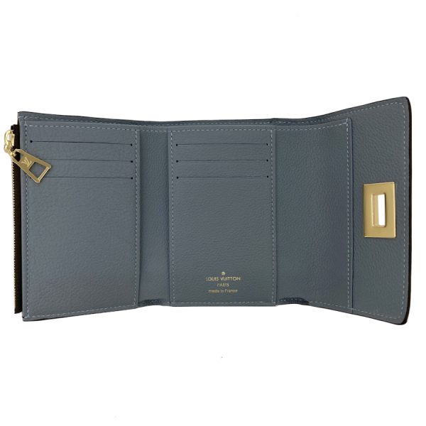 m82398 05 Louis Vuitton Monogram Wallet Tri Fold Greige Gold