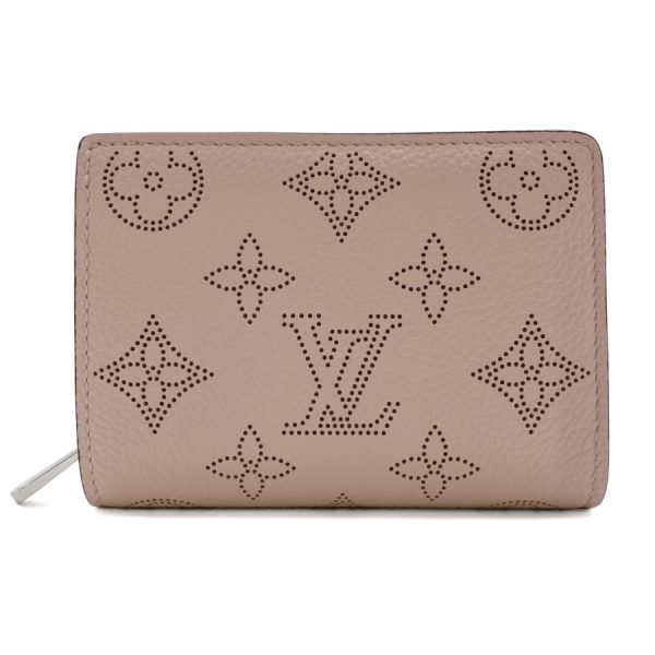 m82758 01 Louis Vuitton Monogram Mahina Wallet Bifold Baby Pink