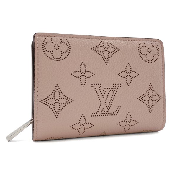 m82758 03 Louis Vuitton Monogram Mahina Wallet Bifold Baby Pink