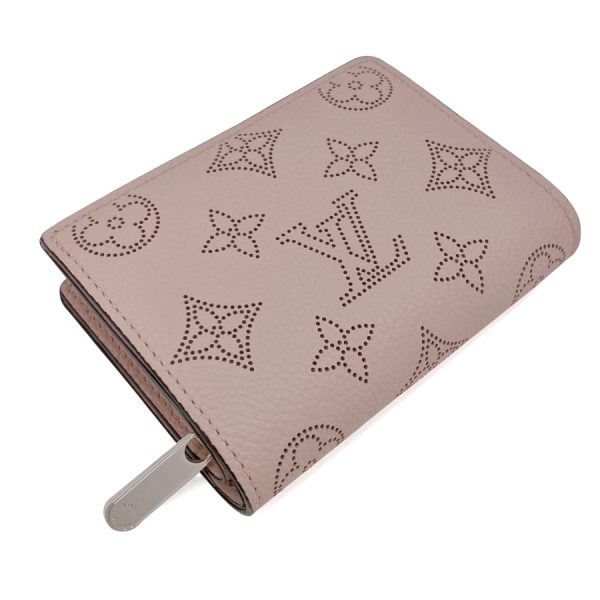 m82758 04 Louis Vuitton Monogram Mahina Wallet Bifold Baby Pink