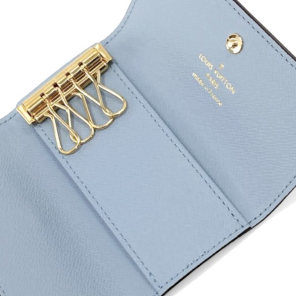 m82923 05 Louis Vuitton Monogram Key Case 4 Rows Armagnac Blue