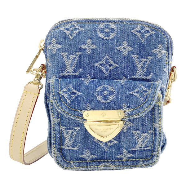 m82948 1 Louis Vuitton Fairfax Monogram Denim Remix Pochette Bag Blue